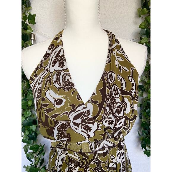 Vintage Rabbit Rabbit Rabbit Design Halter Above Knee Dress Women's 10 Medium - Picture 5 of 10